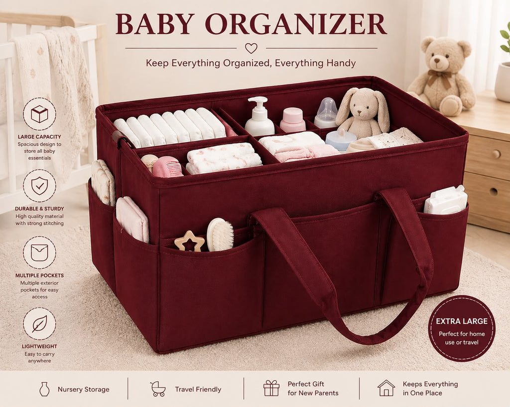 Baby diaper storage